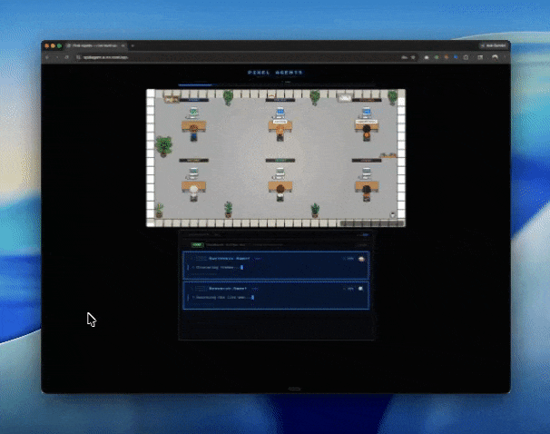 Agent Pipeline (Pixel Agents) preview